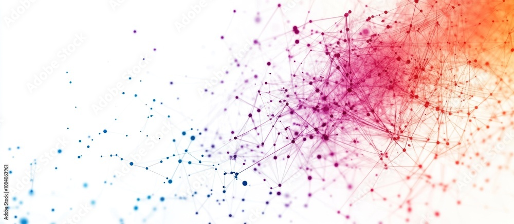 Obraz premium Abstract Colorful Network Connections