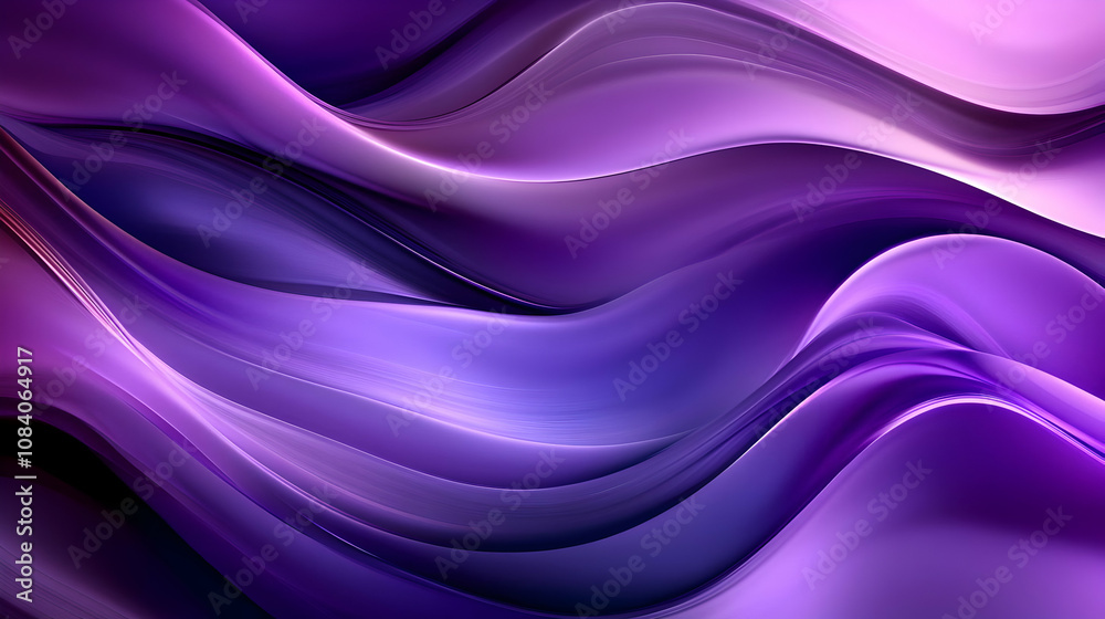 Obraz premium Abstract Purple Wave Background Illustration