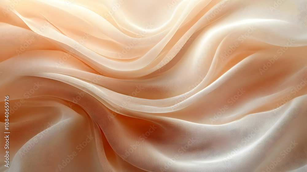 Fototapeta premium Peach Abstract Fabric Texture Background