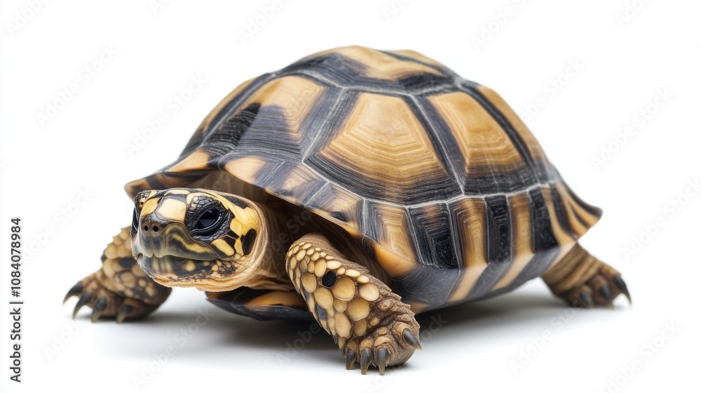 Obraz premium Close-Up of a Yellow-Footed Tortoise