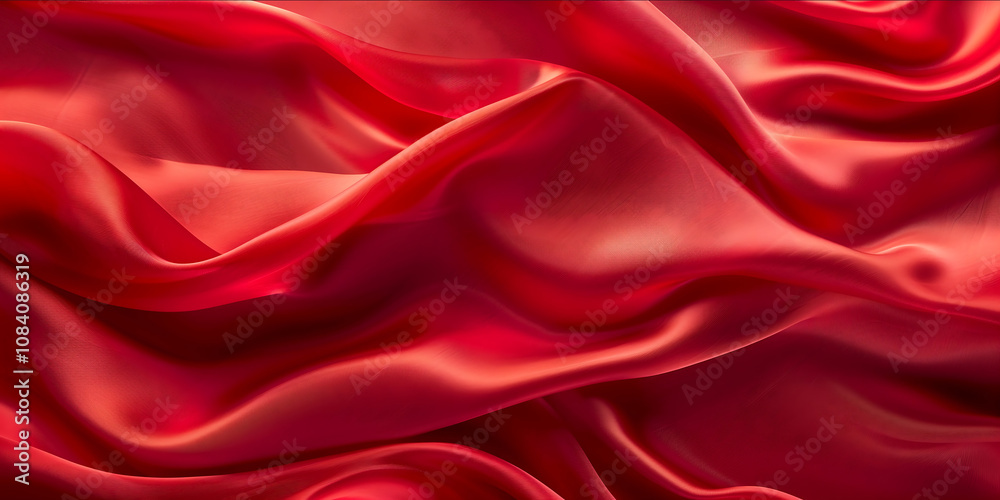 Obraz premium red silk fabric