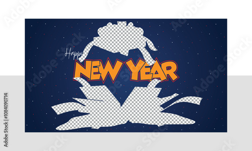 2025 new year text effect Happy New Year 2025