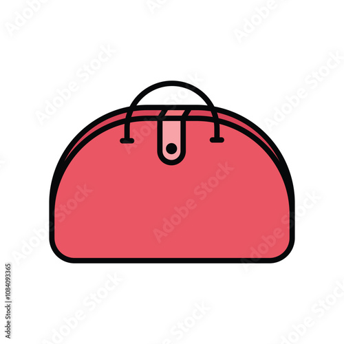 Hand bag icon, vector illustration, filled style, best used for web