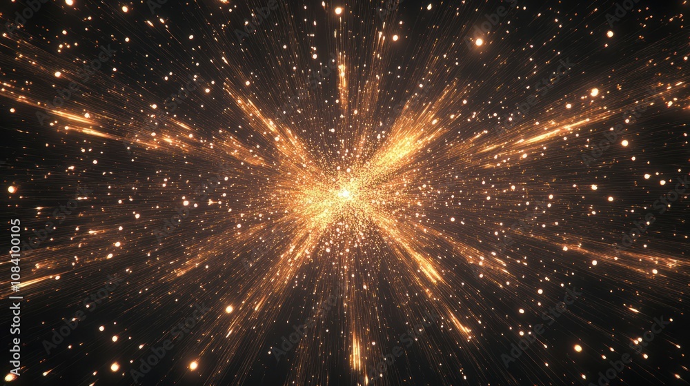 Fototapeta premium abstract fireworks background and space for text