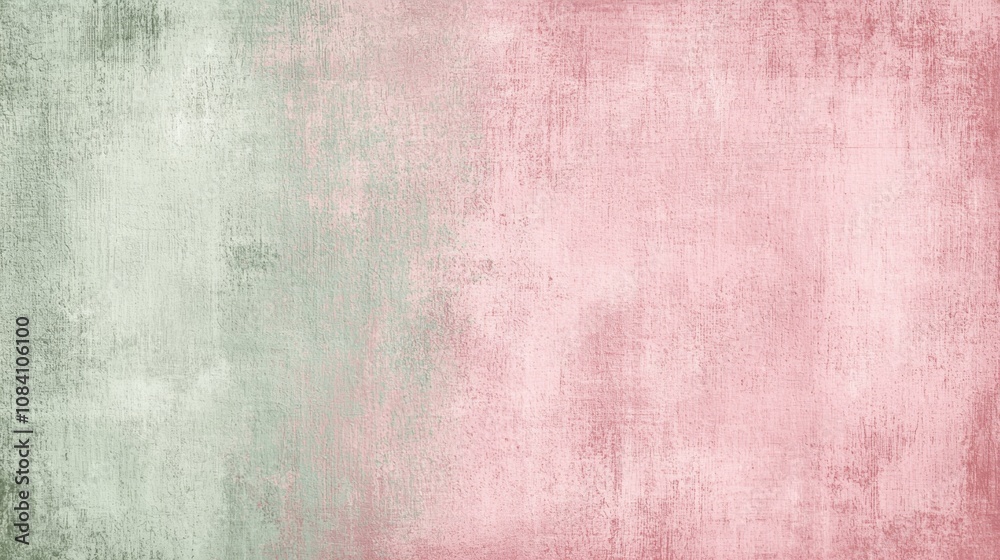 Fototapeta premium Pink and green pastel colors blend seamlessly in a textured background, creating a soft and elegant design perfect for various creative projects
