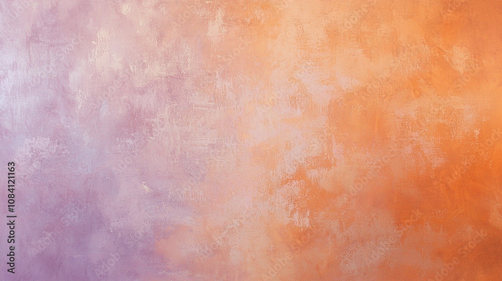Fototapeta premium Stunning stucco wall in pink and orange hues, adding warmth and texture to any space. Perfect for home decor, with a unique and artistic look. Aged and rustic effect adds charm and character