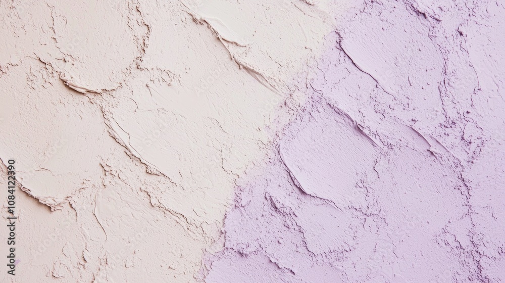 Obraz premium Soft pink and purple pastel colors blend beautifully, creating an elegant textured background with calm patterns, perfect for adding beauty to any design project