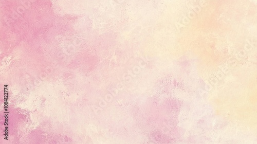 Pink and yellow pastel colors blend seamlessly in a textured background, creating a soft, dreamy, and romantic atmosphere, perfect for various design projects