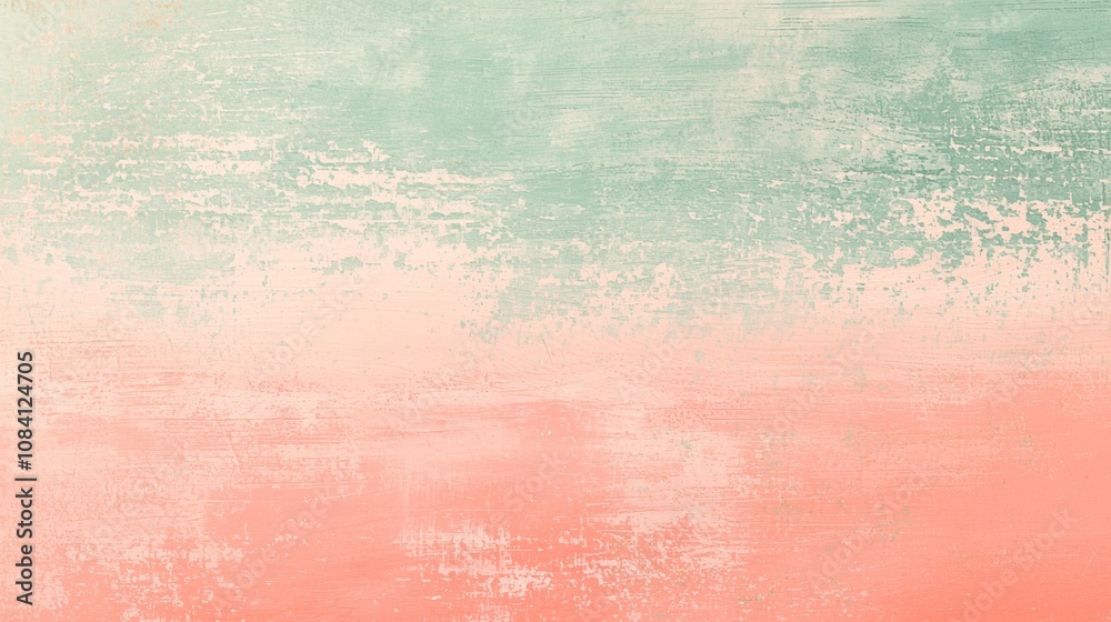 Fototapeta premium Green and orange gradient background creates a soft and dreamy atmosphere, perfect for adding a touch of elegance to any project