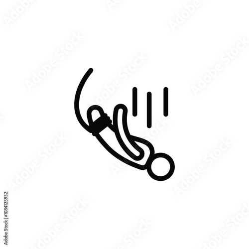 bungee icon or logo design isolated sign symbol vector illustration - high quality line style vector icon suitable for designers, web developers, displays and websites