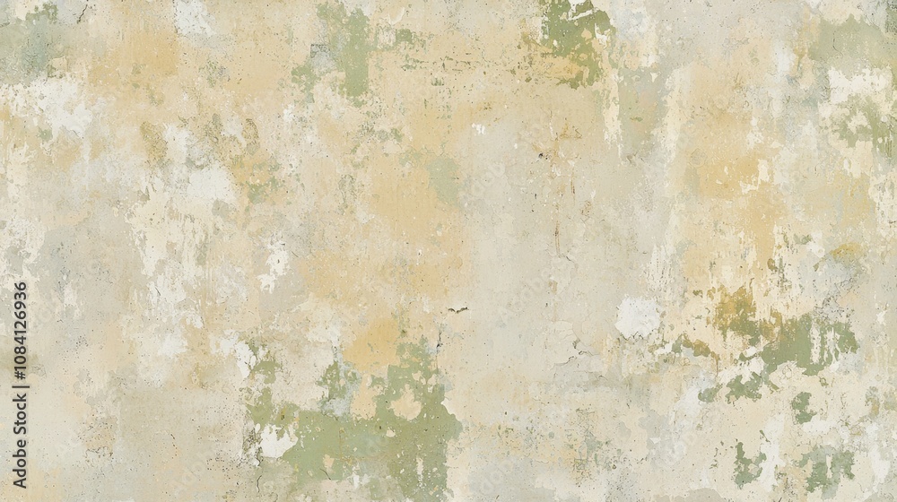 Obraz premium Grungy textured surface with peeling paint and cracks creating an aged, vintage or antique effect, perfect for backgrounds and textures