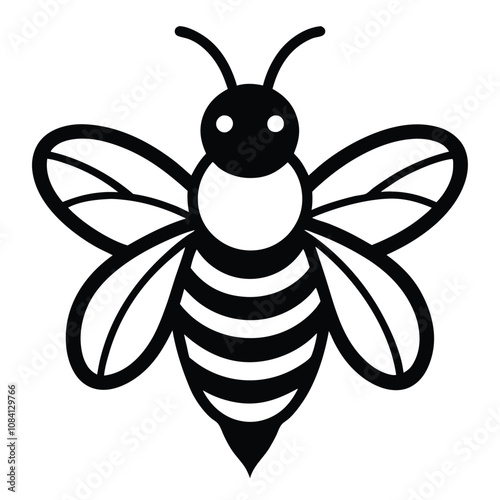 Solid color Gypsy Cuckoo Bumblebee animal vector design