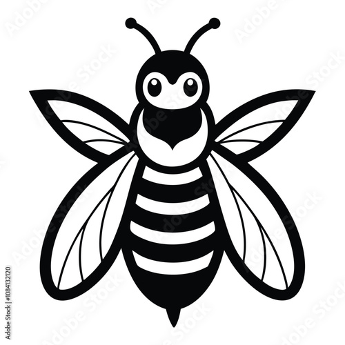 Solid color Gypsy Cuckoo Bumblebee animal vector design