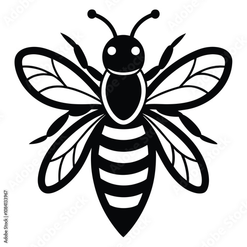 Solid color Gypsy Cuckoo Bumblebee animal vector design