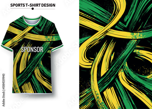 Sports jersey and background Design