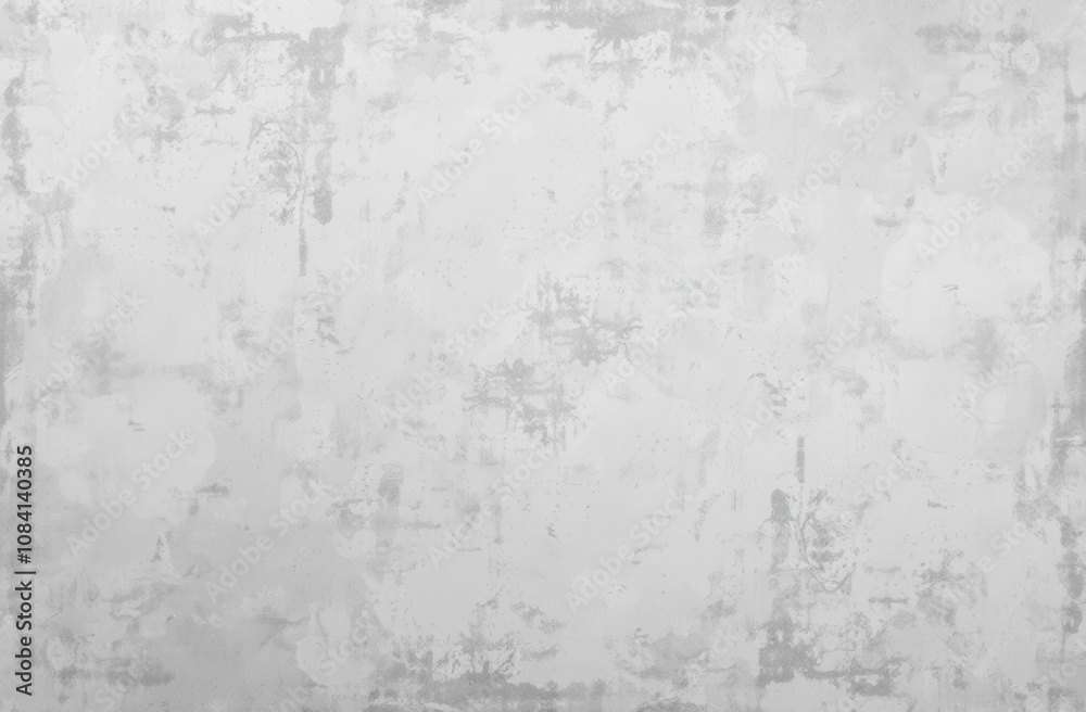 Fototapeta premium Light gray low contrast texture. Old stained paper wallpaper for design work with copy space.