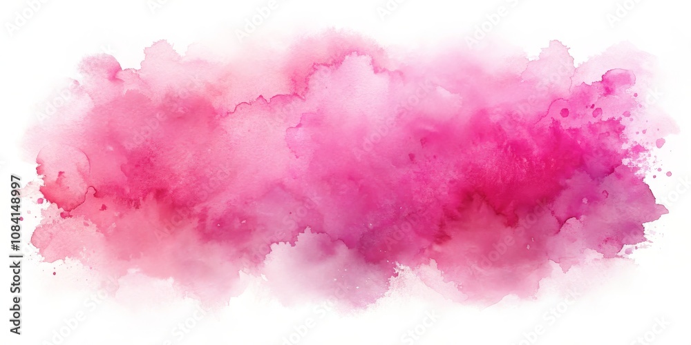 Fototapeta premium Abstract Watercolor Background Pink and White Splashes, Watercolor, Background, Abstract, Pink, White, Splash