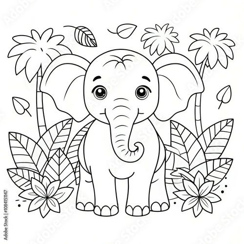 Tropical Baby Elephant photo