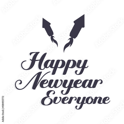 Happy new year 2025 design. Colorful truncated number illustrations. Premium vector design for poster, banner, greeting and new year 2025 celebration.