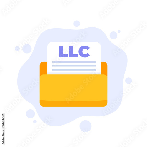 LLC, Limited Liability Company documents in folder icon