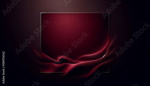 Bold burgundy with velvet texture and dark borders copy space background