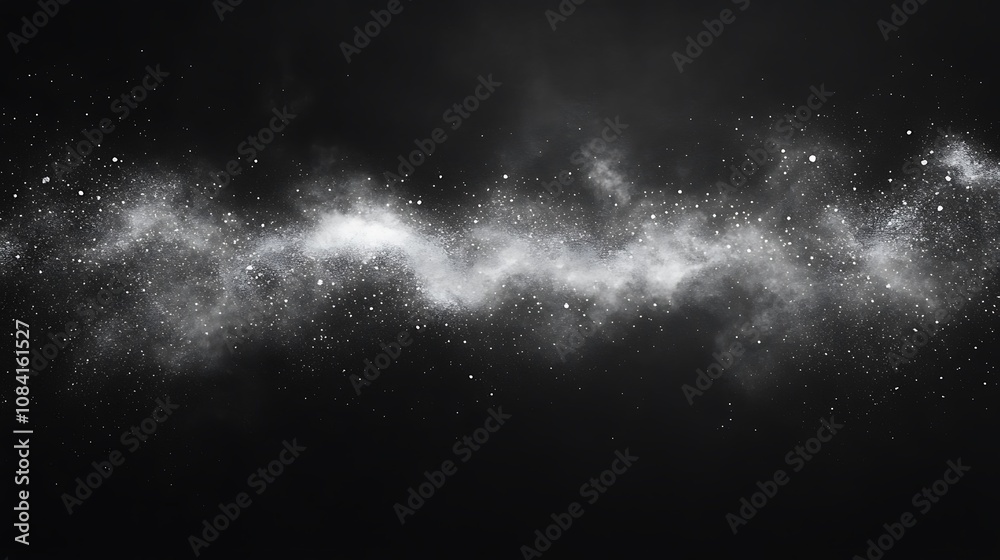 Fototapeta premium Black chalkboard background or texture for school, White splatter on black board