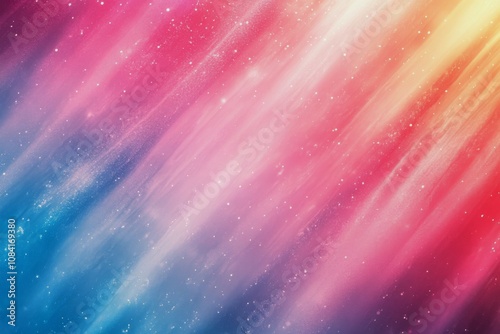 Colorful abstract background with blended pink and blue hues and sparkling de...