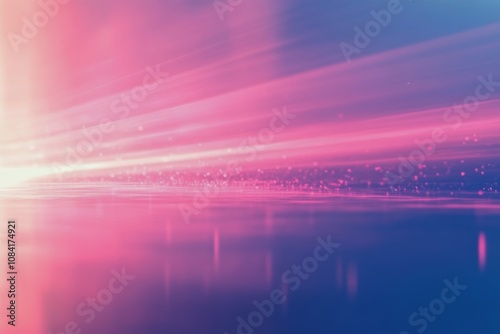 Colorful abstract background with blended pink and blue hues and sparkling de...