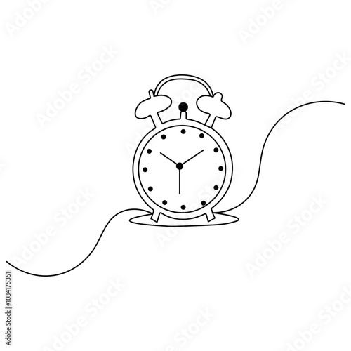 World earth hour single line art, continuous one line drawing of Isolated outline vector icon