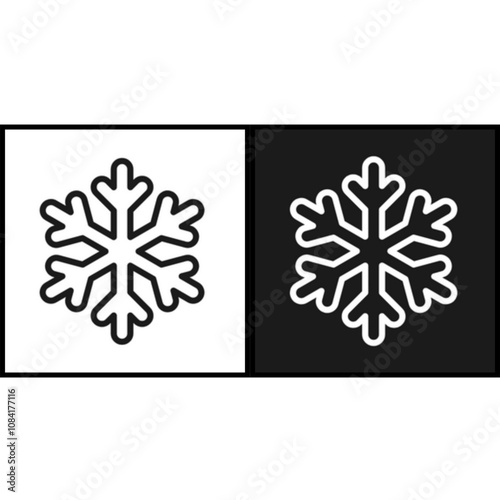 set of snowflakes