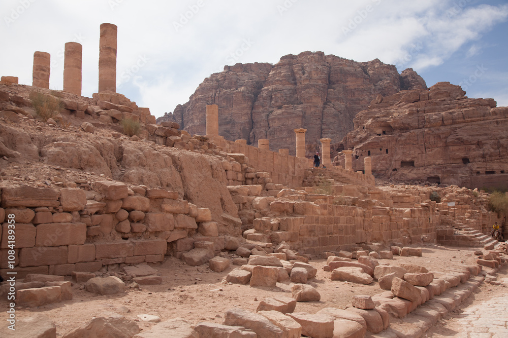 Obraz premium ruins of ancient city of Petra, Jordan