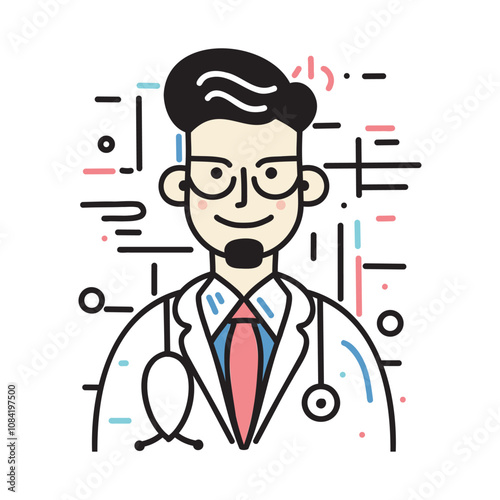 Doctor medicine vector icon