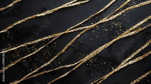 Black gold luxury background texture. Black gold background with darker surface. black gold background overlap dimension with futuristic background.
