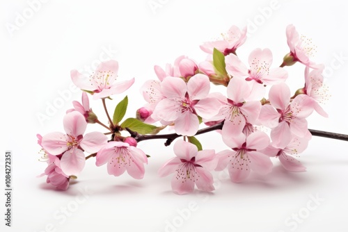 Wallpaper Mural Set of Hand drawn watercolor illustration Red Apple Flowers Isolated on white background Element for design of invitations Torontodigital.ca