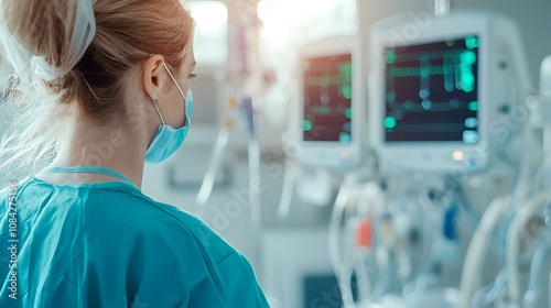 Dedicated Medical Staff Providing Critical Care in ICU Environment with Modern Equipment