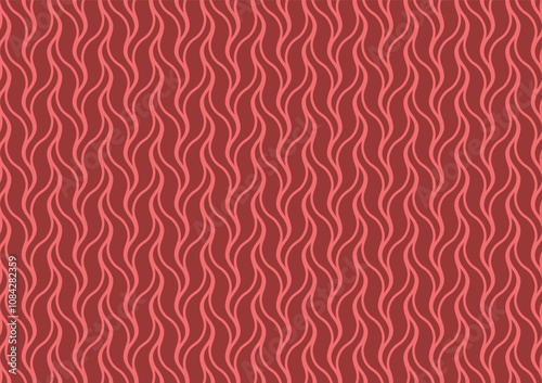 Red wave line pattern abstract presentation background