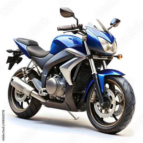 motor bike in white background