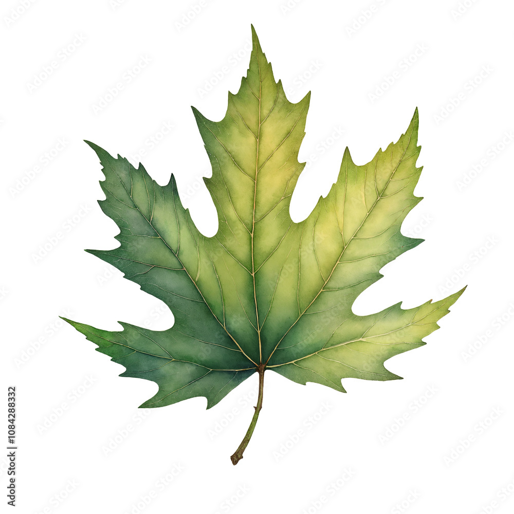Fototapeta premium Watercolor Leaf