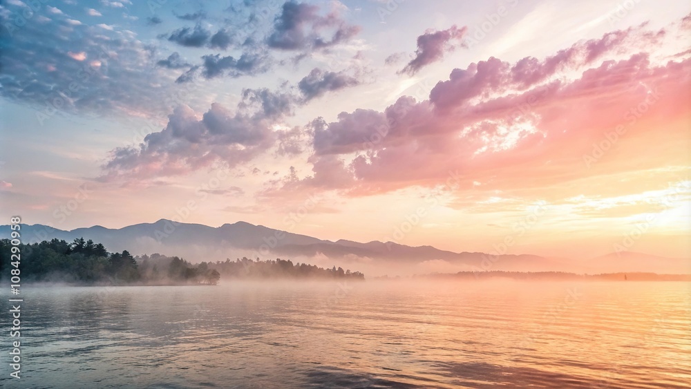 Fototapeta premium Softly glowing watercolor background with subtle gradient, gradient, pastel