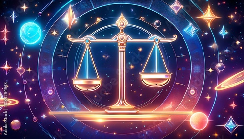 zodiac sign libra - astrological background