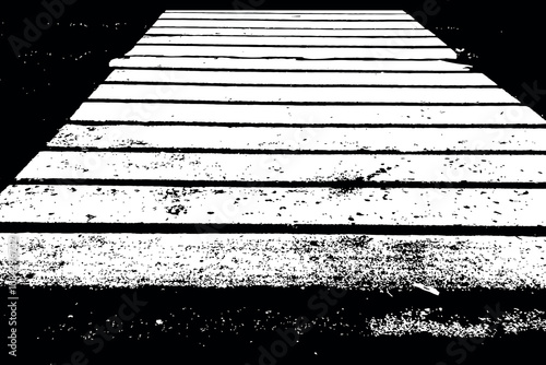 Pedestrian crossing vector illustration, Crosswalk - black and white graphics clipart - zebra crossing drawing - sidewalk, walkway, Footpath graphics, stripe pattern