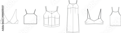 Under garments bikini-bra midi dress set