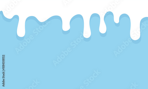 Infinity dripping milk pattern. milk vector. Dripping milk background with space for text, isolated flat vector illustration. background