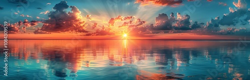 Sunset Reflection on the Water