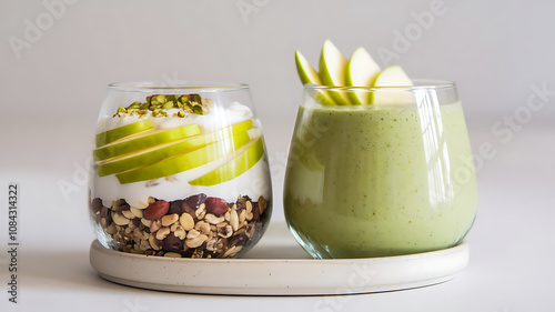 yogurt with muesli and berries