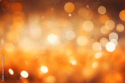 Wallpaper Mural Orange Bokeh Background, Orange Bokeh Wallpaper, Orange Bokeh Light Background, Autumn Bokeh background, Thanksgiving Bokeh background, Orange bokeh lights glitter effect, AI Generative Torontodigital.ca