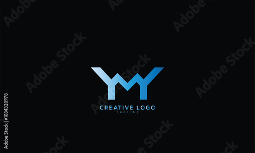 YMY Abstract initial monogram letter alphabet logo design