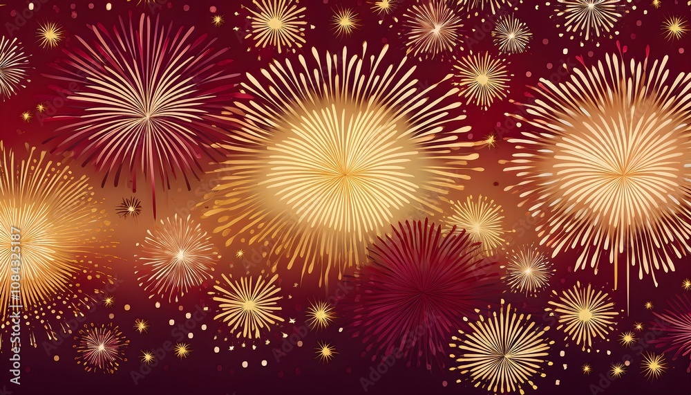 Fototapeta premium Spectacular Fireworks Display: A Night of Celebration