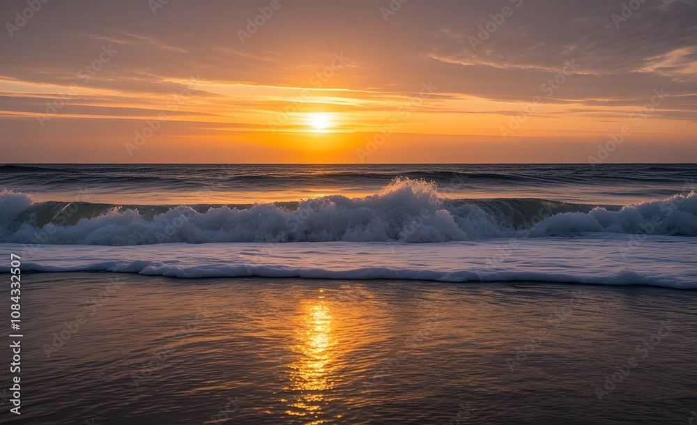 Obraz premium sunset over the sea