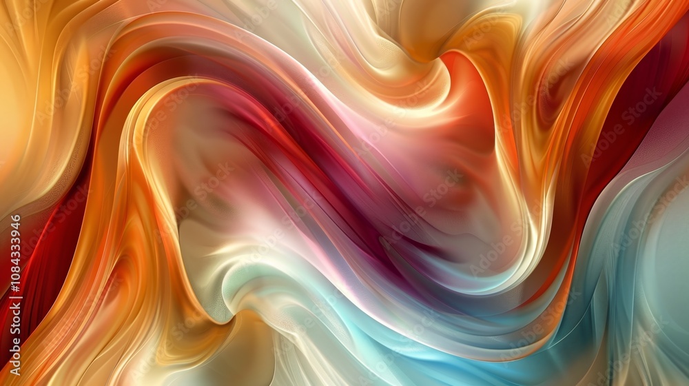 Obraz premium Wallpaper Abstract background featuring vibrant and dynamic swirls of color, perfect for adding a touch of energy and motion to designs